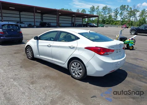 2012 Hyundai Elantra Gls from USA, damaged, VIN 5NPDH4AE5CH084156